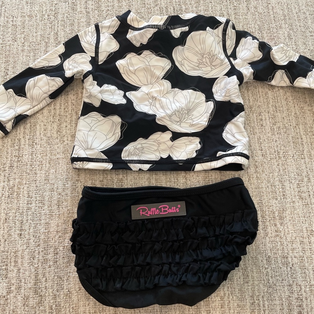 Ruffle Butts Girls 2PC Swim Suit